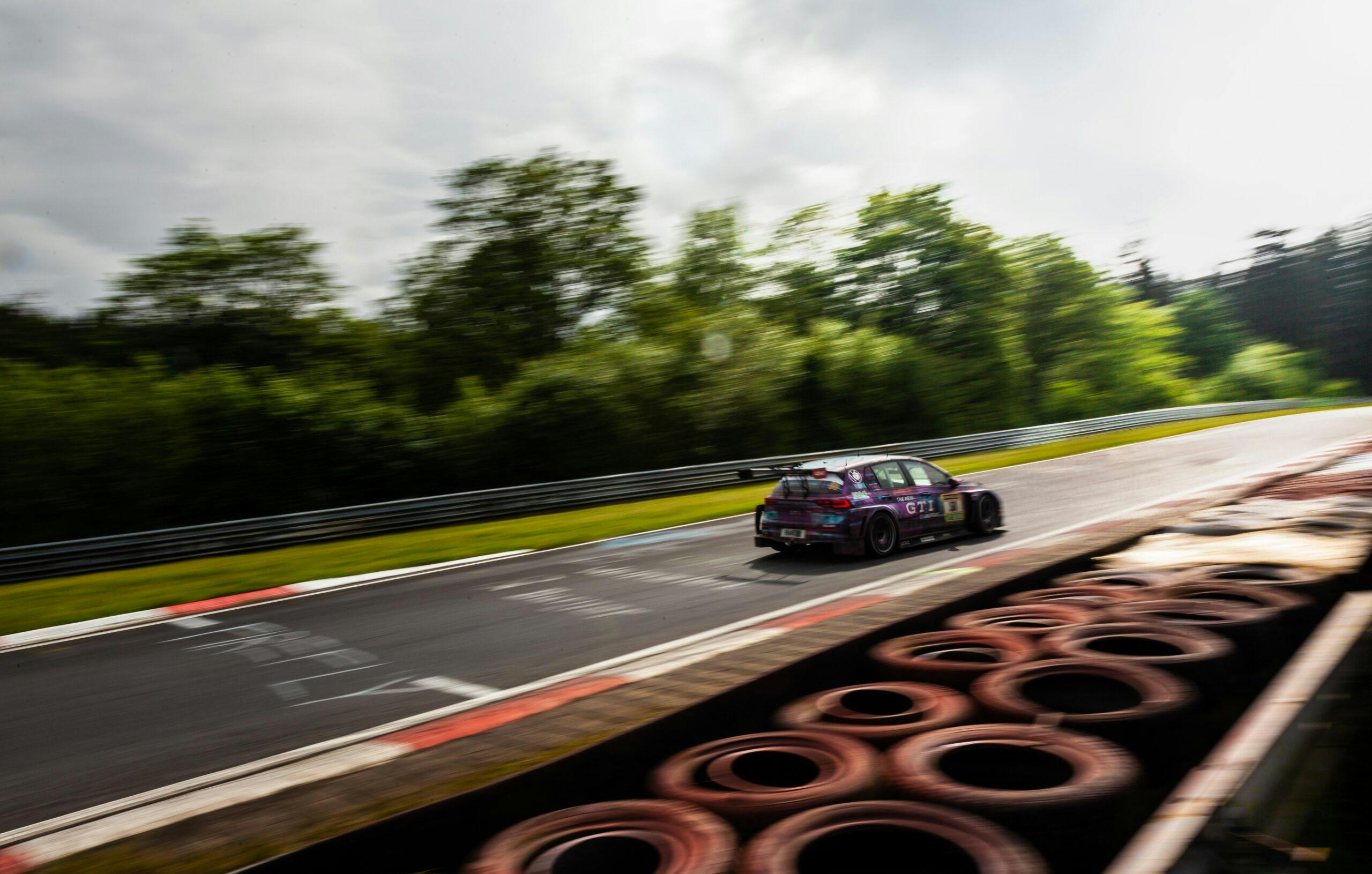 VW GTI Clubsport 24h rear three quarter action