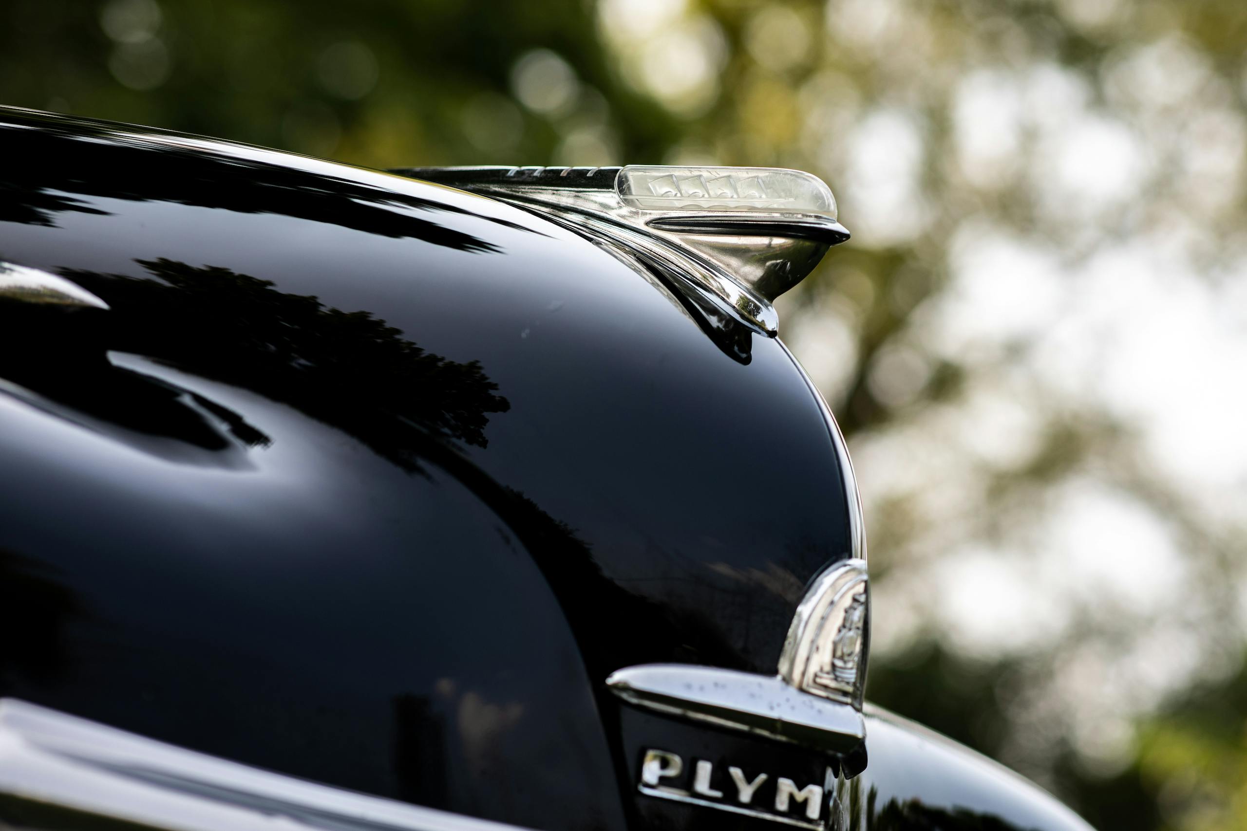 1947 Plymouth nose closeup