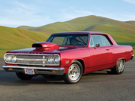 A classic red Chevrolet.